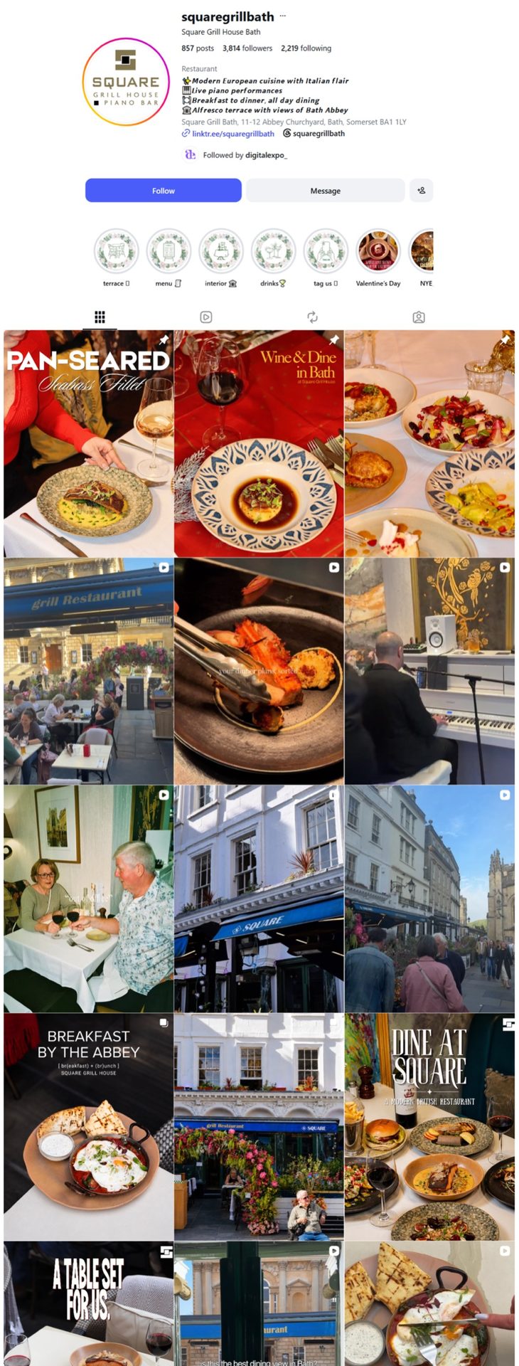 Square Grill Bath local SEO results managed by Inventive Media